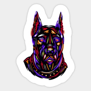 Dog Doberman Sticker